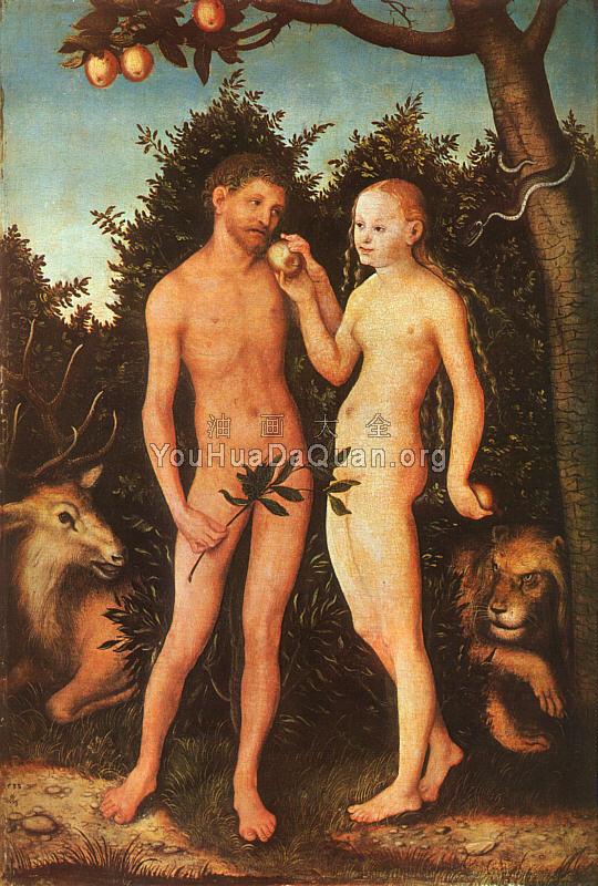 Adam and Eve - 大卢卡斯·克拉纳赫